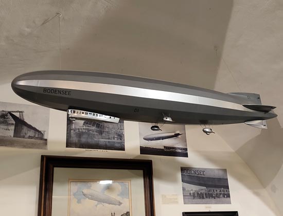 Modell des Zeppelins Bodensee